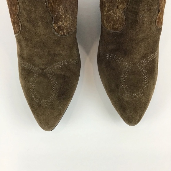 Lola Cruz Brown Calf Hair & Suede Bootie | 36 (6) - Picture 7 of 14